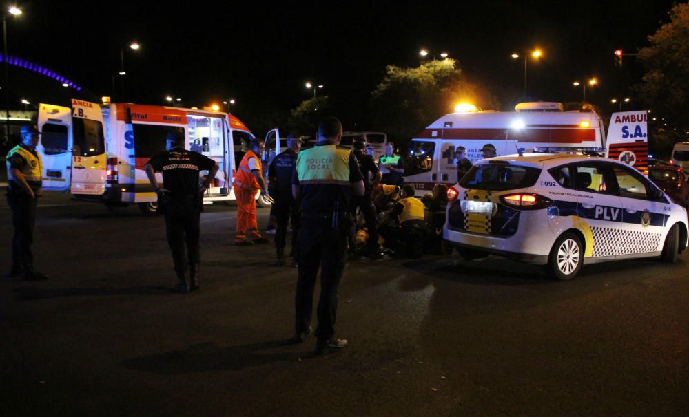 El atropello del agente ocurrió en la rotonda del 'Parotet'.