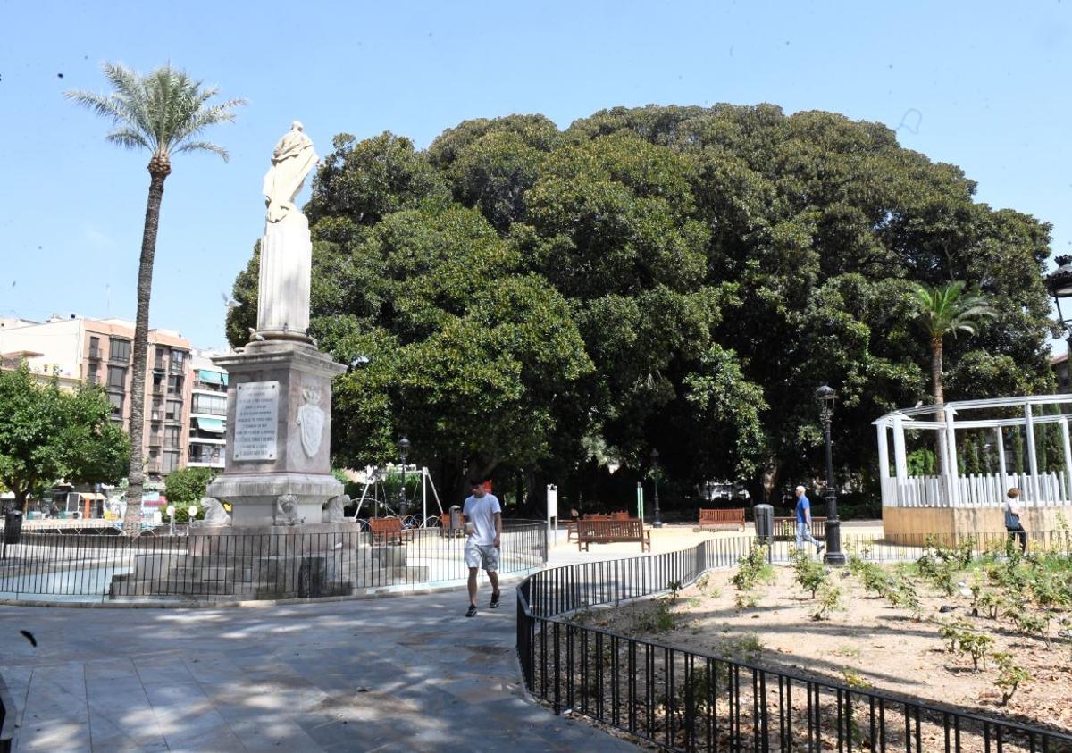 Jardín de Floridablanca en Murcia.