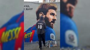 El nuevo mural de TVBoy dedicado a Messi