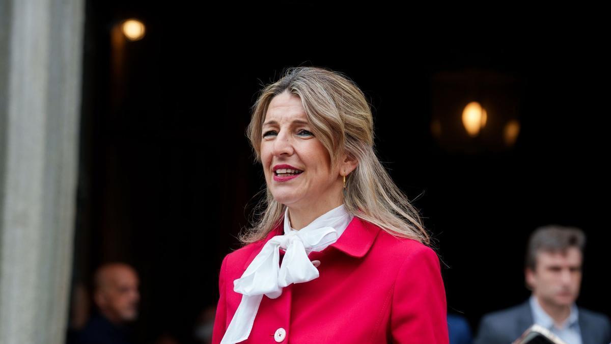 Yolanda Díaz apunta a la prohibición de despidos por causas energéticas entre las medidas del plan anticrisis del Gobierno