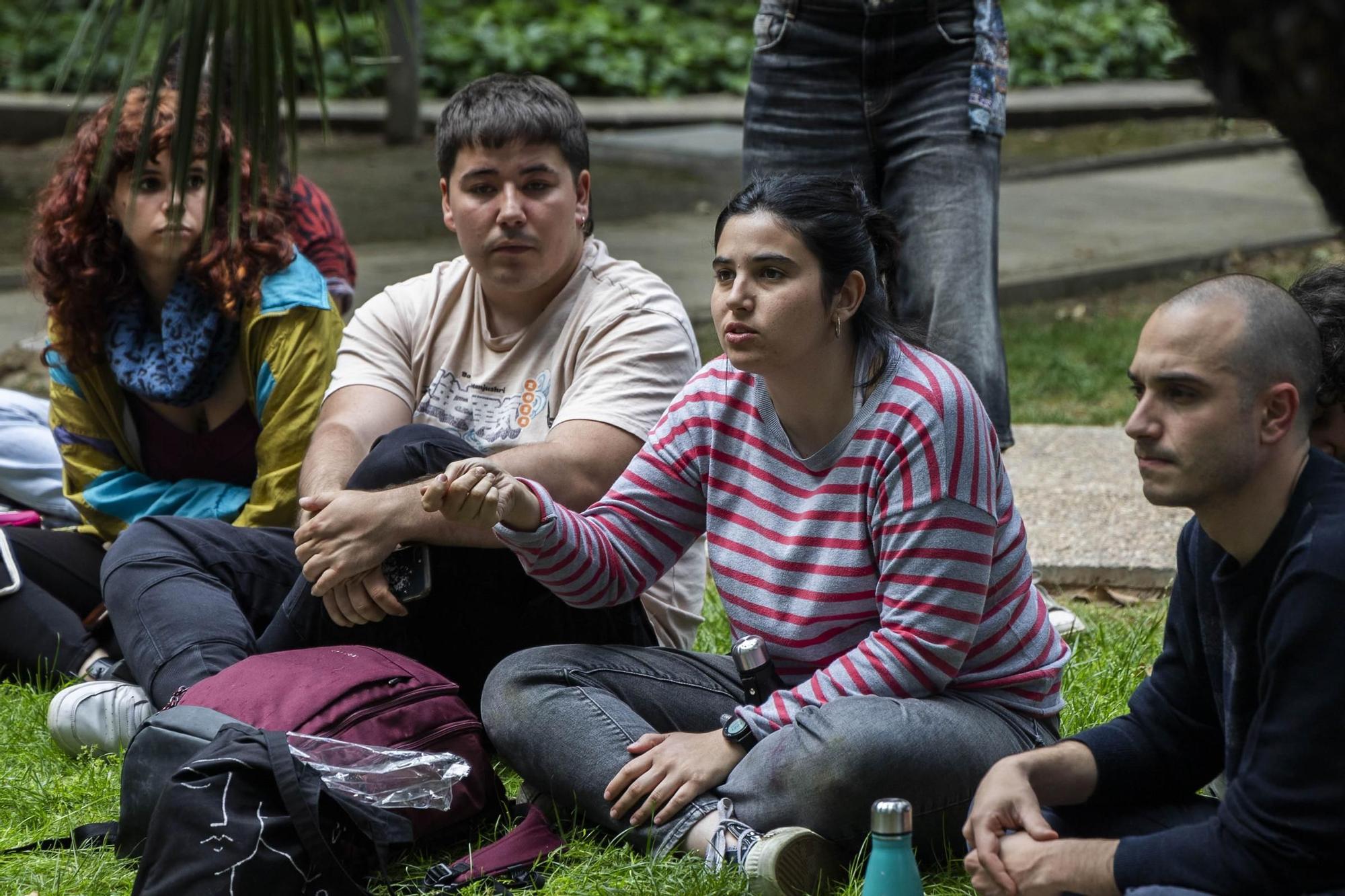 Segundo día de la acampada por Palestina de València