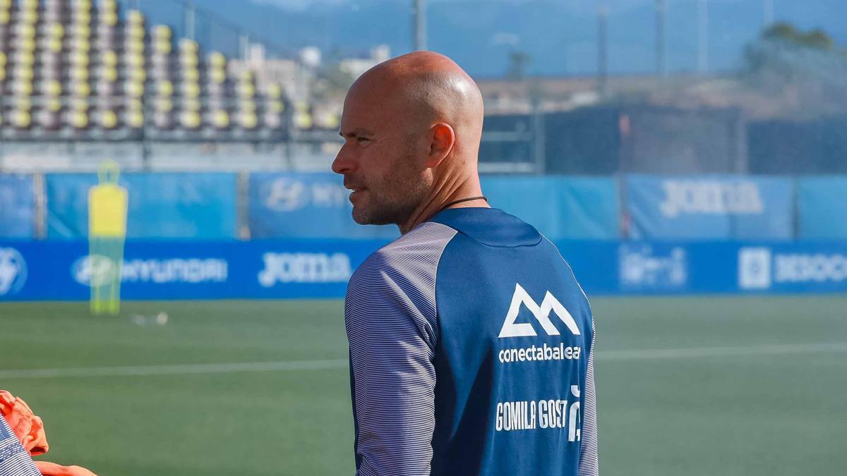 Xavi Calm en el Estadi Balear.