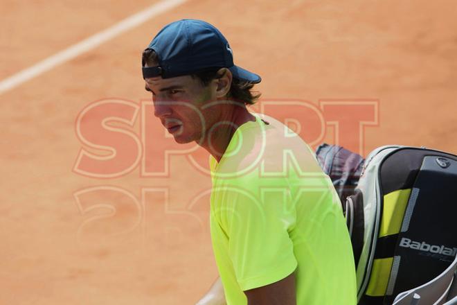 ENTRENAMIENTO NADAL Y FERRER PREVIO A LA FINAL DE ROLAND GARROS