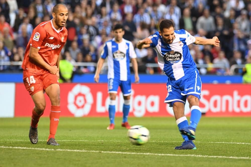 El Dépor no pasa del empate ante el Sevilla