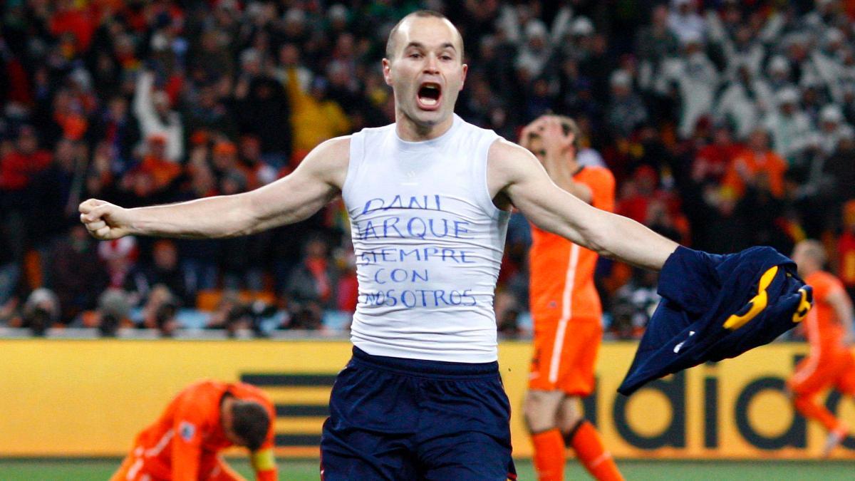 Andrés Iniesta dedicó su gol en la final del Mundial de Sudáfrica 2010 a su amigo Dani Jarque, fallecido el verano anterior