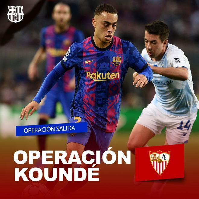 El destino de Dest sigue sin definirse y en las últimas horas ha aparecido la posibilidad de que el jugador entre en la operación por Koundé, pero el Sevilla ahora solo aceptaría dinero