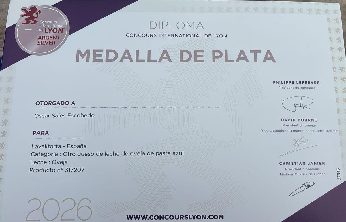 Imagen del reconocimiento obtenido en Lyon.