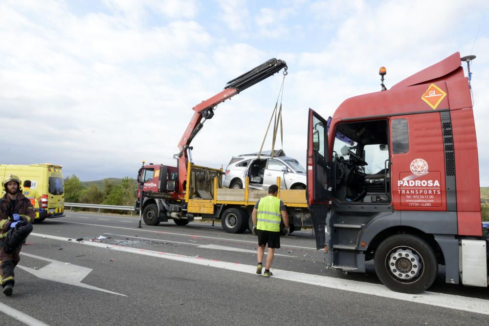 Accident de trànsit a Viladamat