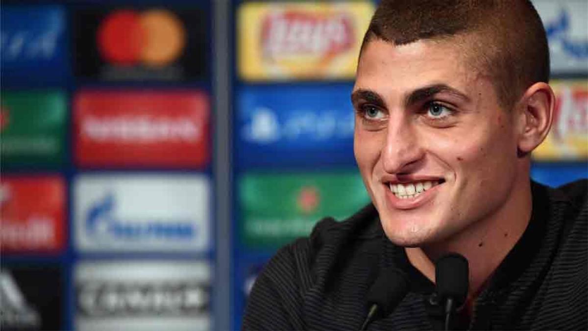 Marco Verratti, durante una rueda de prensa