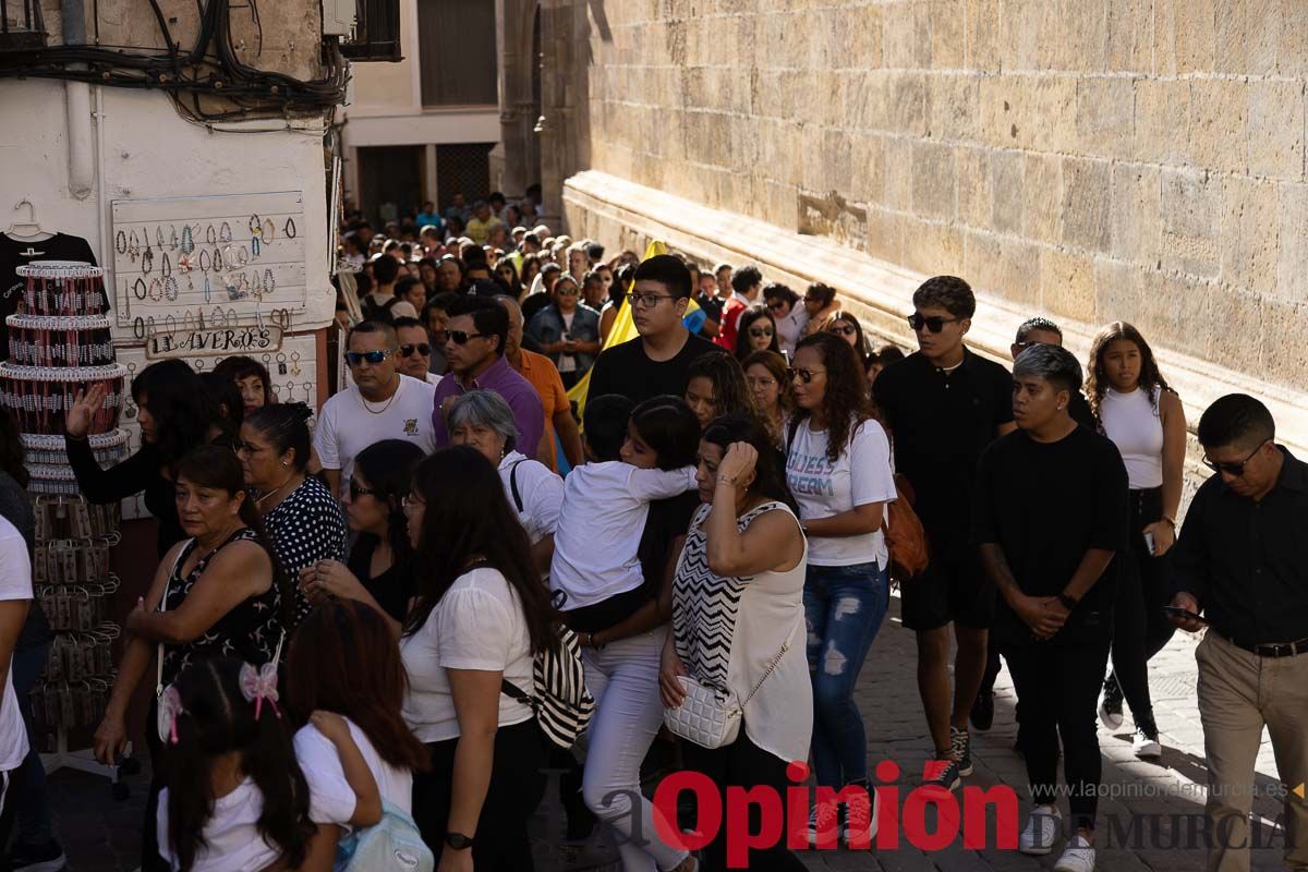 Imágenes del funeral en Caravaca de algunas de las víctimas del incendio en las discotecas de Murcia