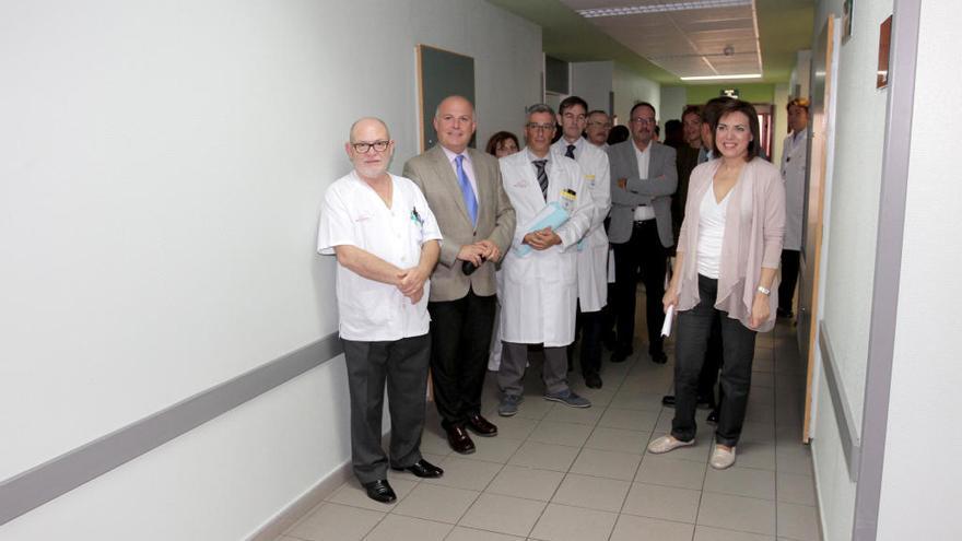 Última visita de la consejera de Sanidad, Encarna Guillén, al hospital del Rosell.