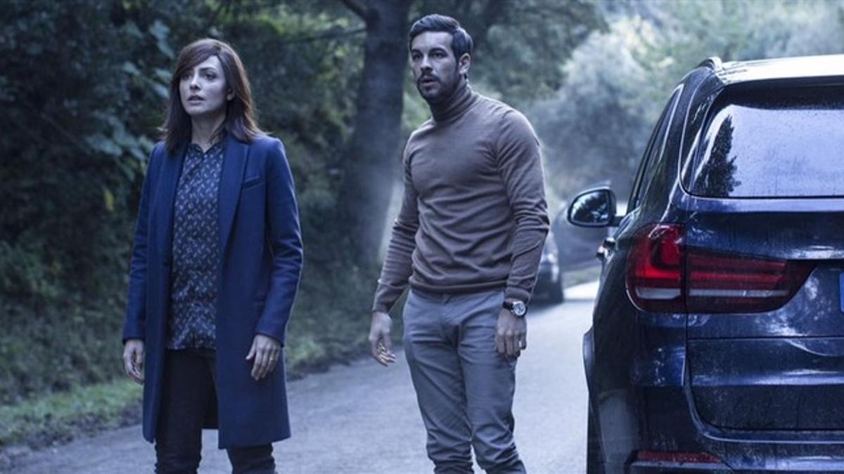 Barbara Lennie y Mario Casas, en un fotograma de 'Contratiempo'.