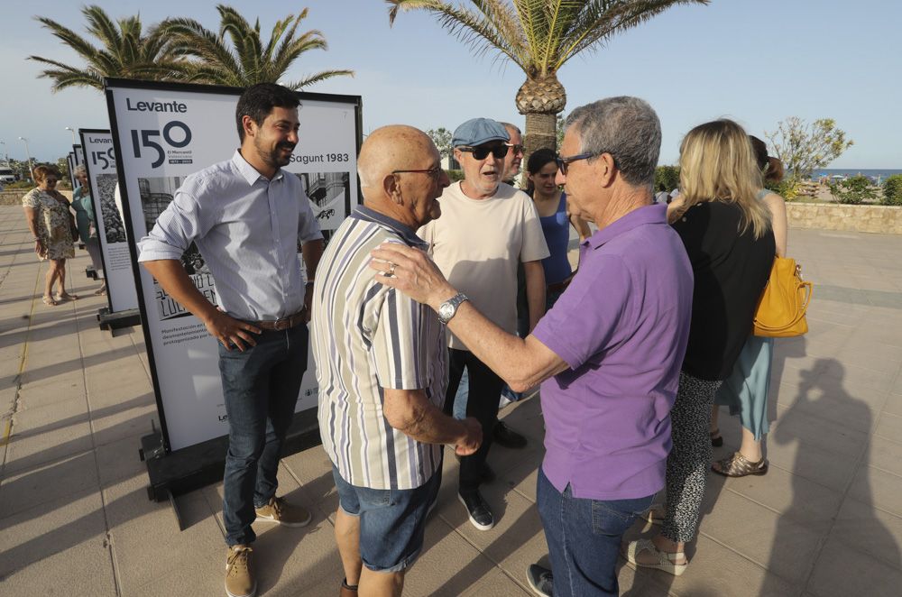 La exposición fotográfica de Camp de Morvedre, por el 150 aniversario de Levante-EMV, se traslada de Sagunt al Port de Sagunt.