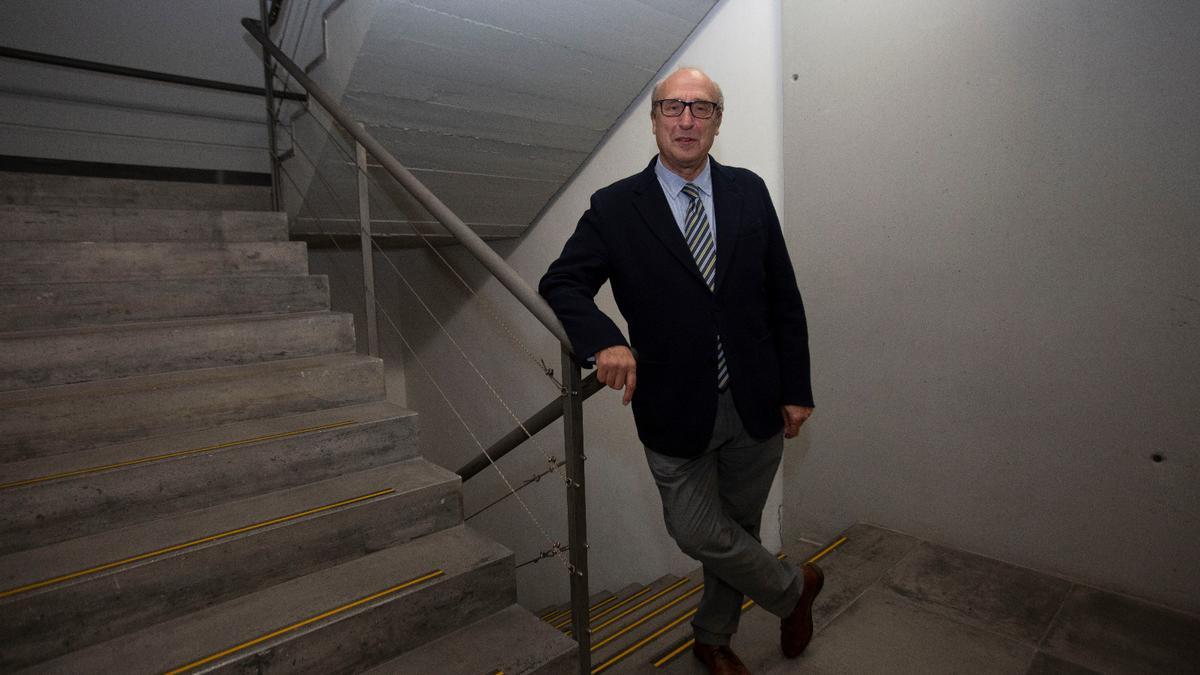 El economista Rafael Myro en la Universidad de Alicante.