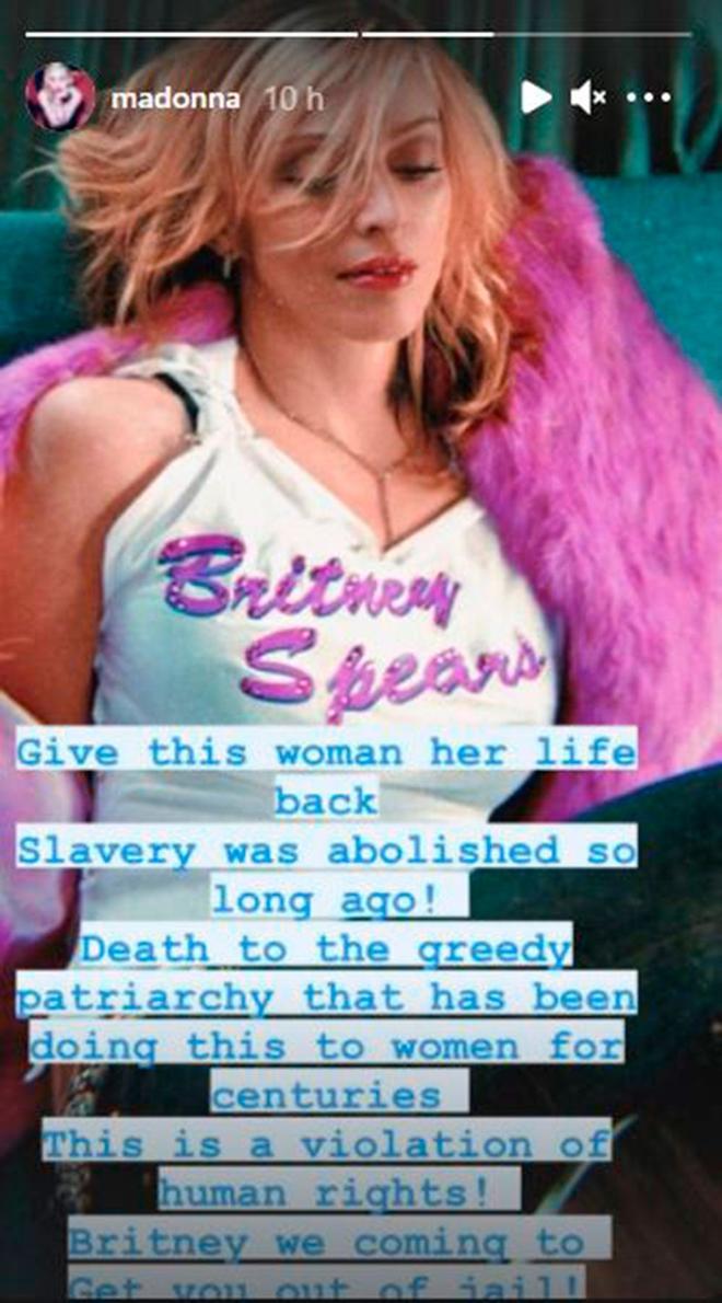 Madonna apoya a Britney Spears