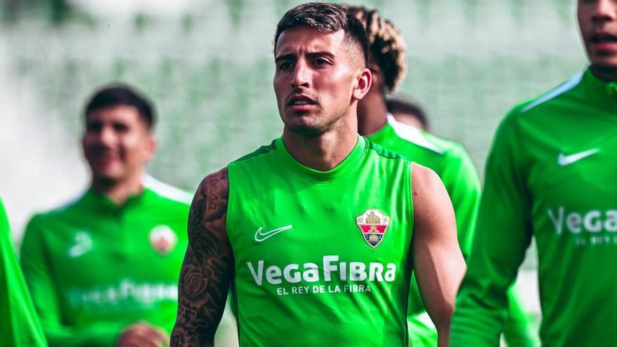 Nico Fernández Mercau, durante el entrenamiento de este sábado.