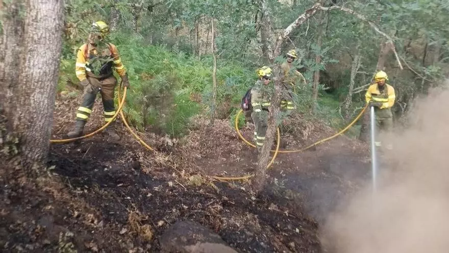 Vídeo del incendio de La Tejera desde la zona española