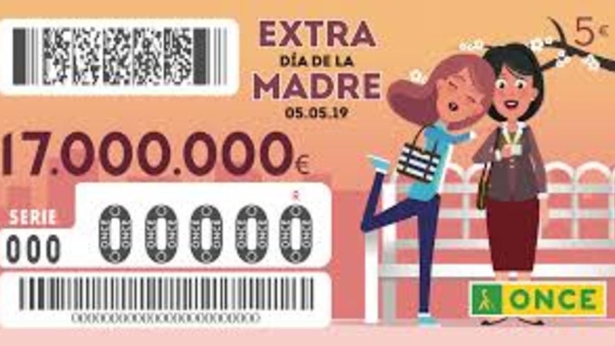 Cupón Sorteo ONCE día de la madre 2019