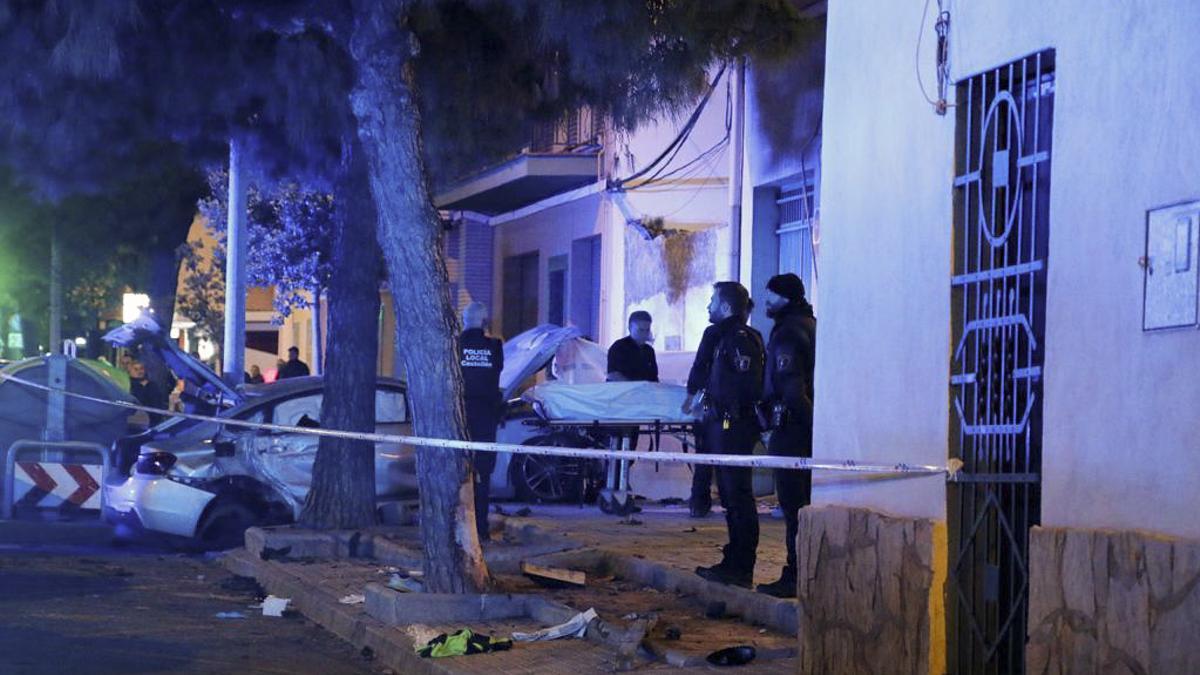 Tres muertos atropellados en una acera en Castelló por un conductor ebrio.