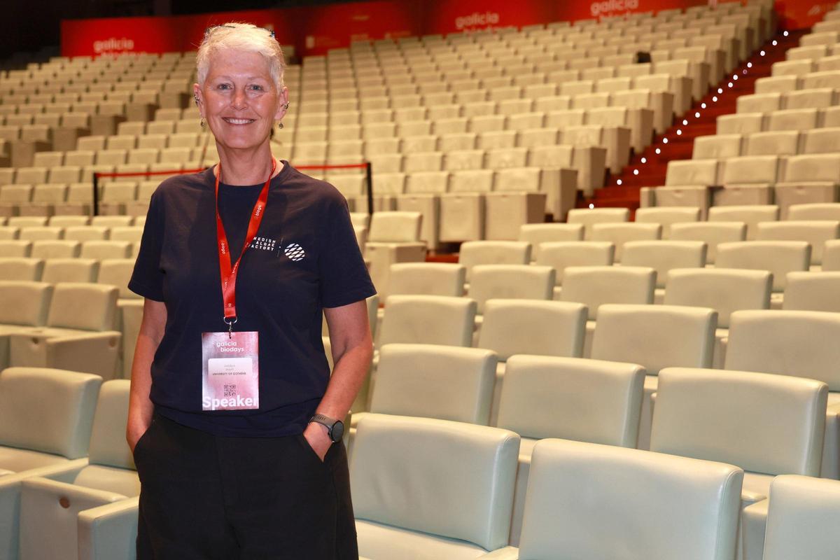 Angela Wulff antes de su ponencia en Galicia Biodays 2026, en Vigo.