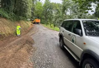 A Estrada avanza en los trabajos de pavimentación de 15 viales rurales