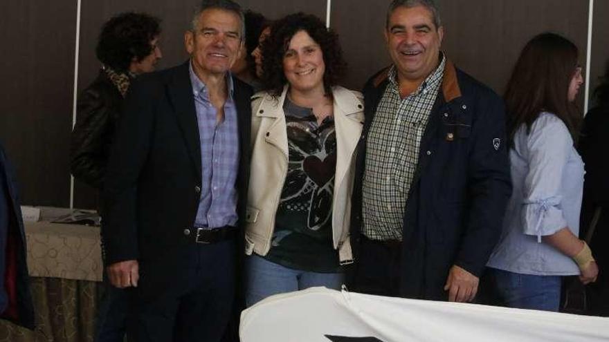 Javier Novo, Begoña Artime y Manuel Rodríguez.