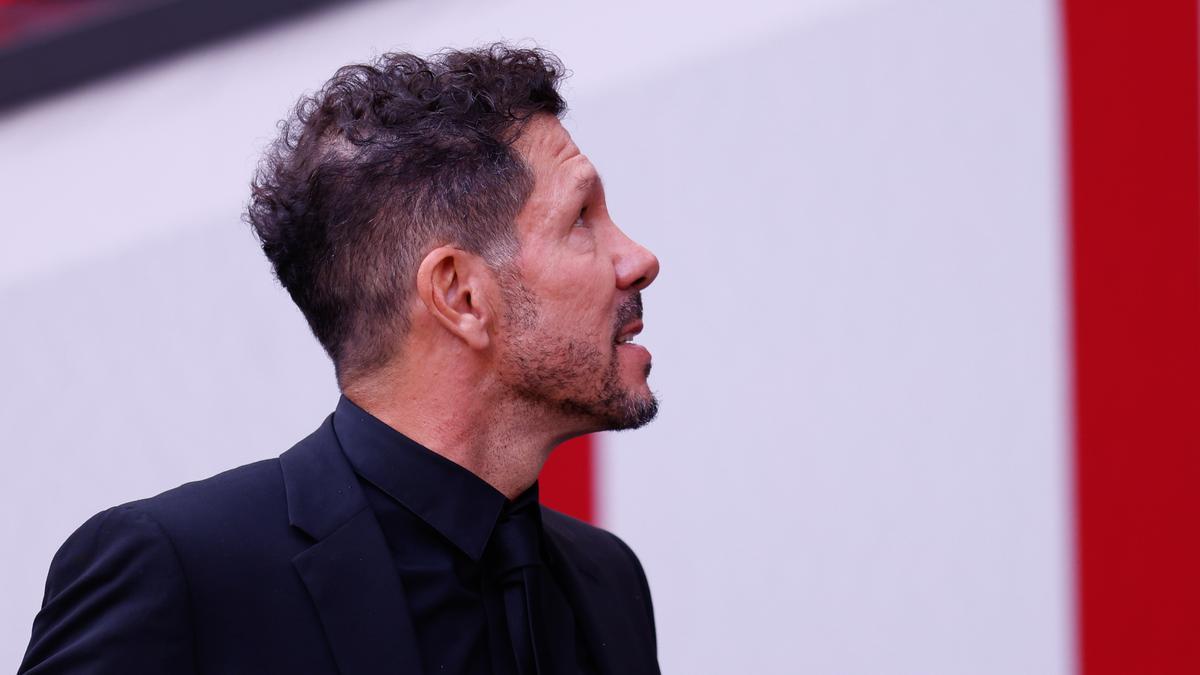Diego Pablo Simeone, en el partido entre el Atlético y el Leganés.