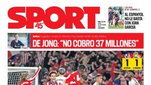 La portada de SPORT de hoy
