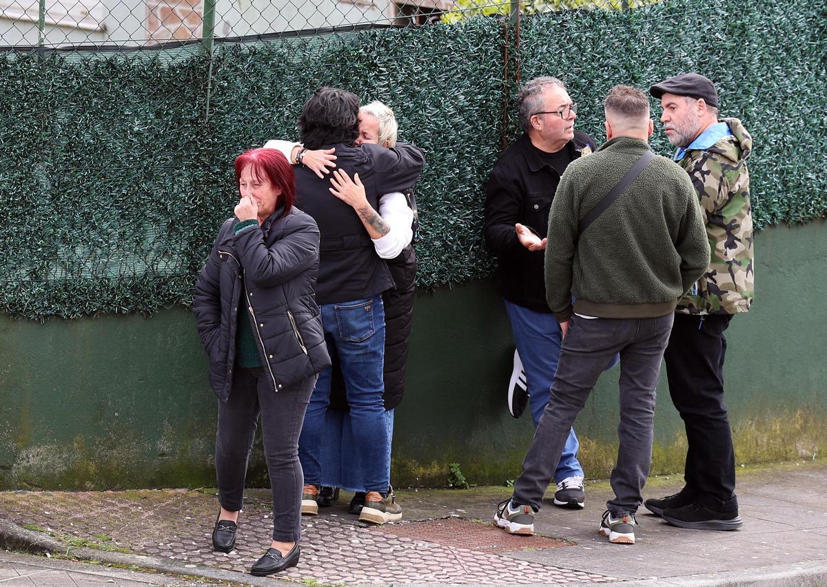 Familiares y allegados de la víctima.