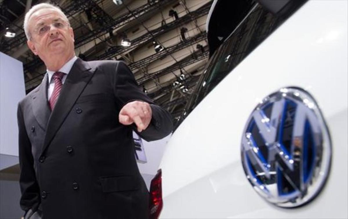 Direcció 8 Martin Winterkorn, a l’arribar a la trobada anual de Volkswagen a Hannover, el maig passat.