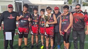 Scorpions i ASB Lynx, campions de les Copes Catalanes Cadet i Benjamí de Futbol Flag
