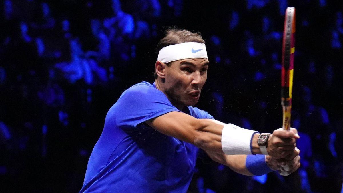 Rafa Nadal en la Laver Cup, en septiembre.