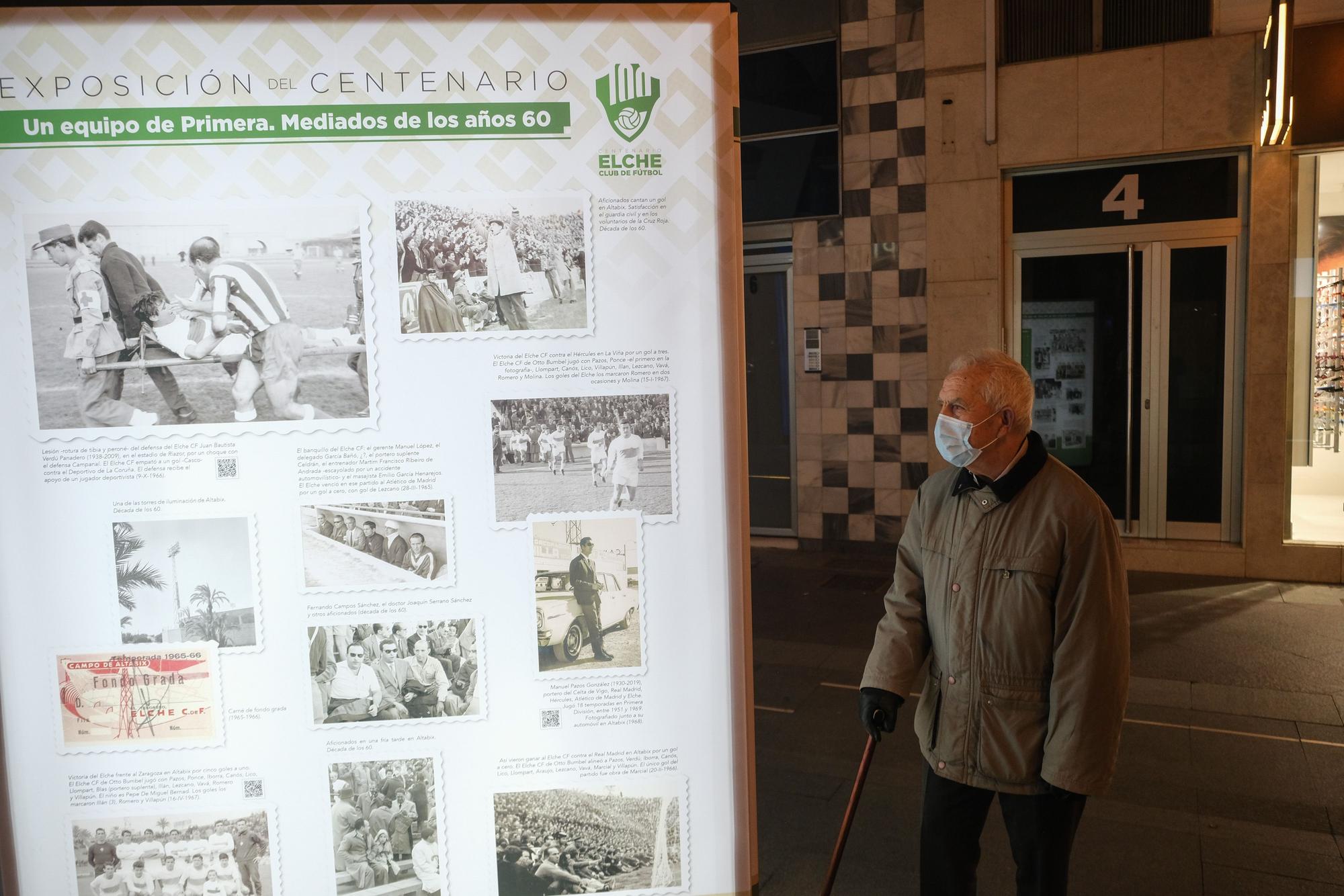 La exposición "100 años de sentimiento franjiverde" llega al centro de la ciudad