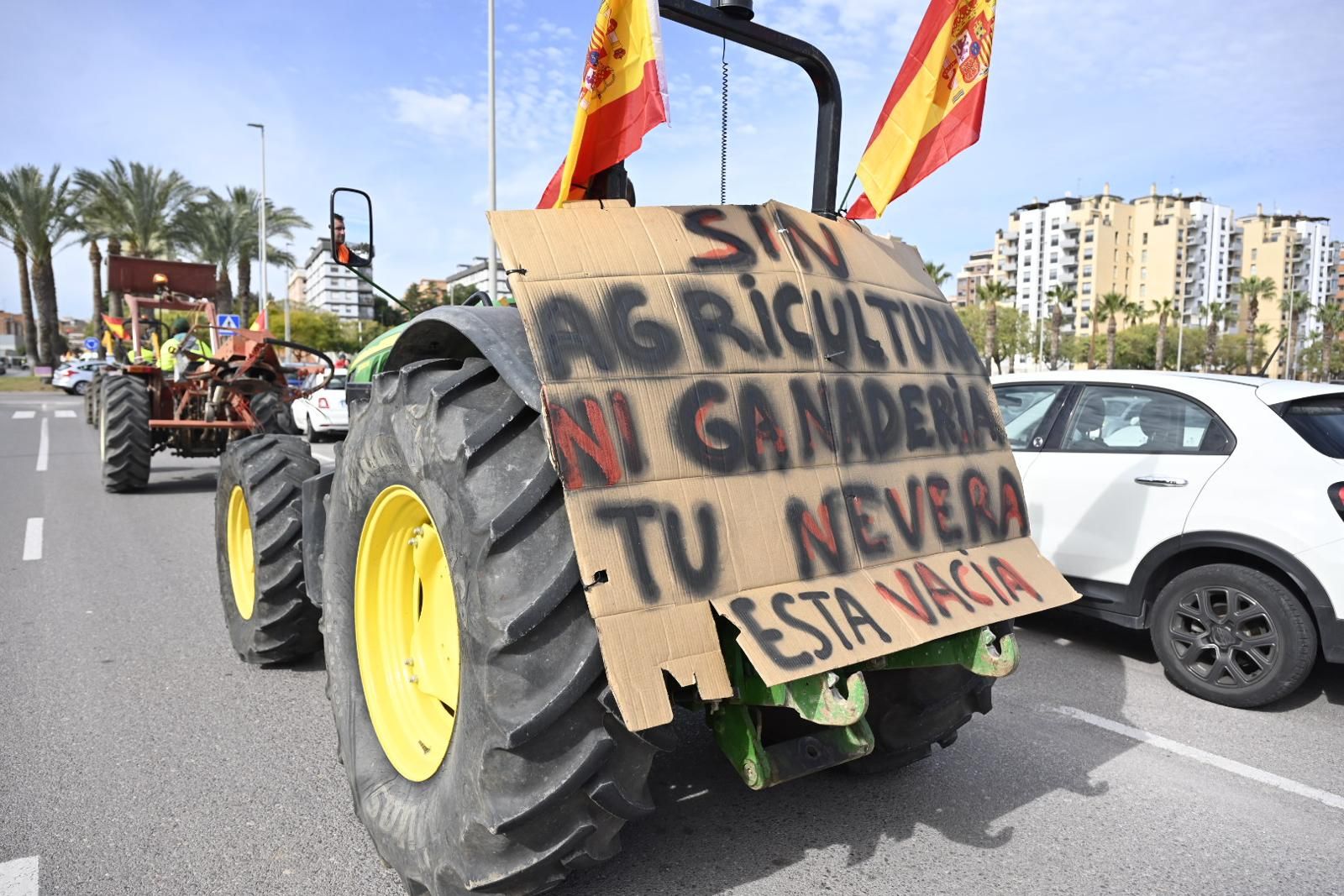 Tractorada en Castelló