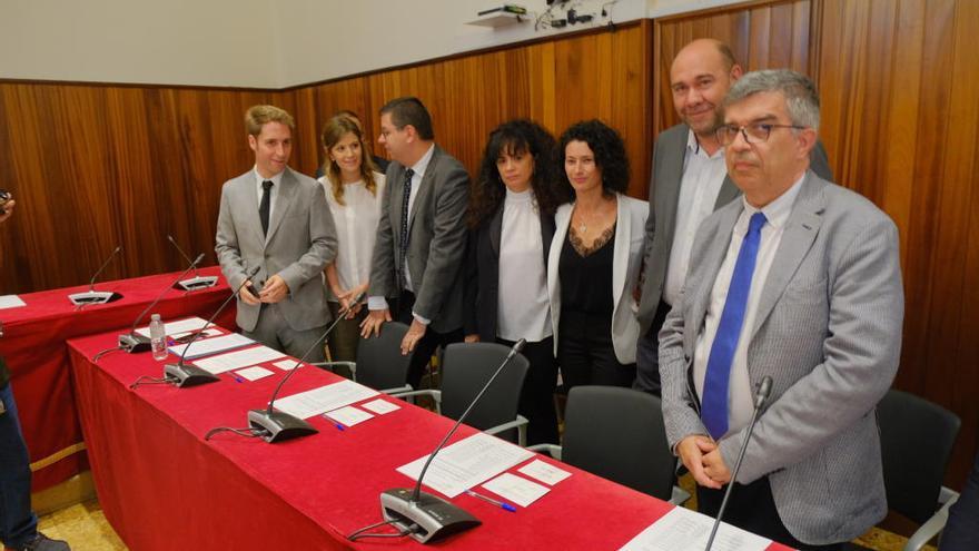 L&#039;equip de JxF a l&#039;inici d&#039;aquest mandat.