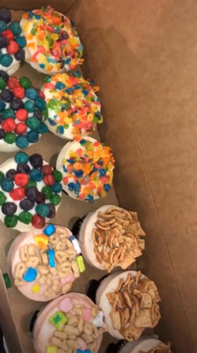 Cupcakes enviados a Kylie Jenner