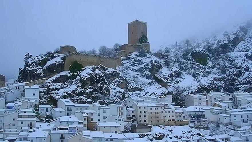 Cazorla bajo la nieve