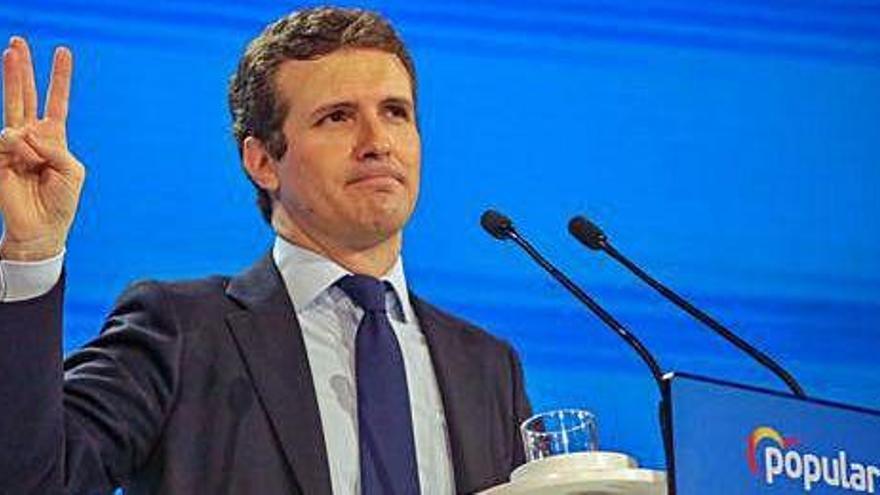 Pablo Casado va assegurar que el PP vol prohibir els indults per a condemnats per sedició