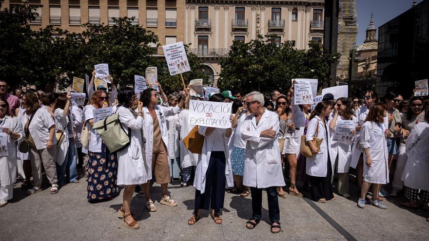 Huelga de médicos en Aragón contra la reforma del Estatuto Marco
