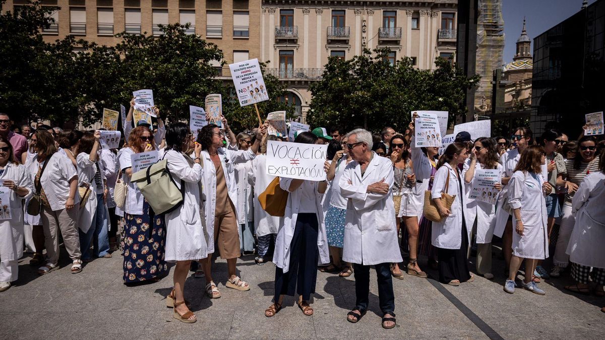 Huelga de médicos en Aragón contra la reforma del Estatuto Marco