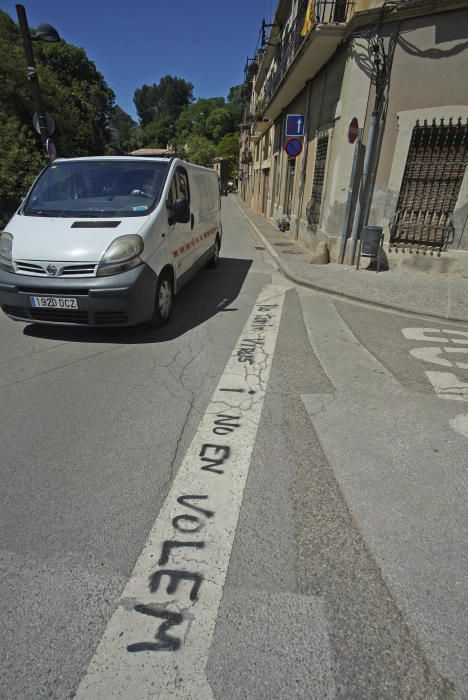 Pintades contra esportistes a Sant Daniel