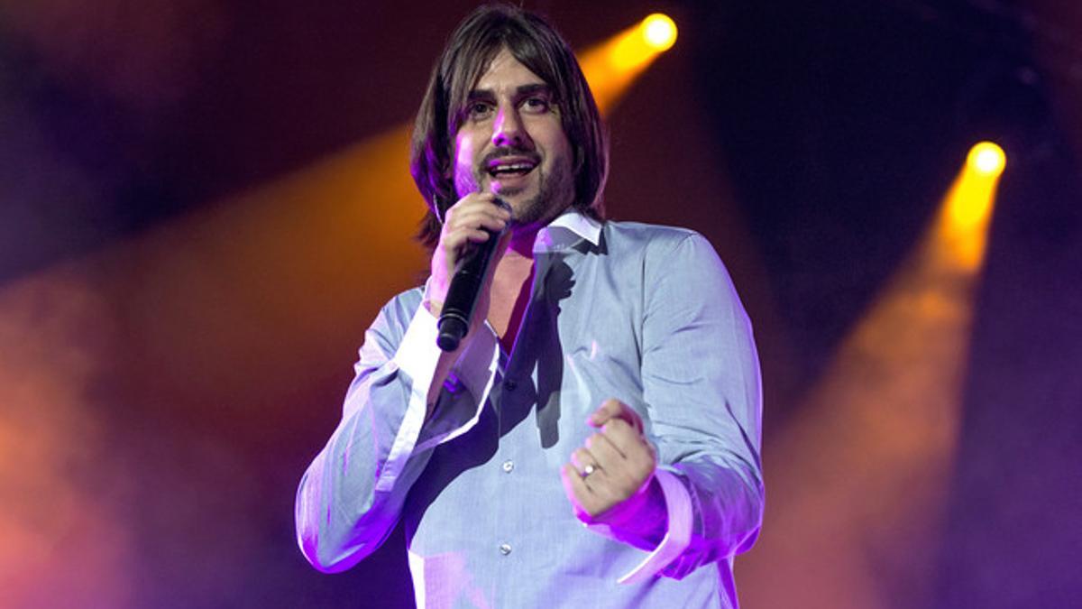 Actuación de Melendi en el Palau Sant Jordi, en octubre del 2013.