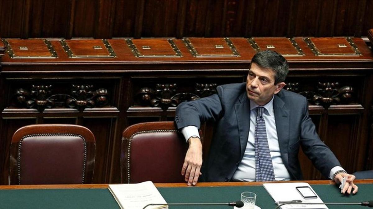 Maurizio Lupi, en el Parlamento de Italia, este miércoles.