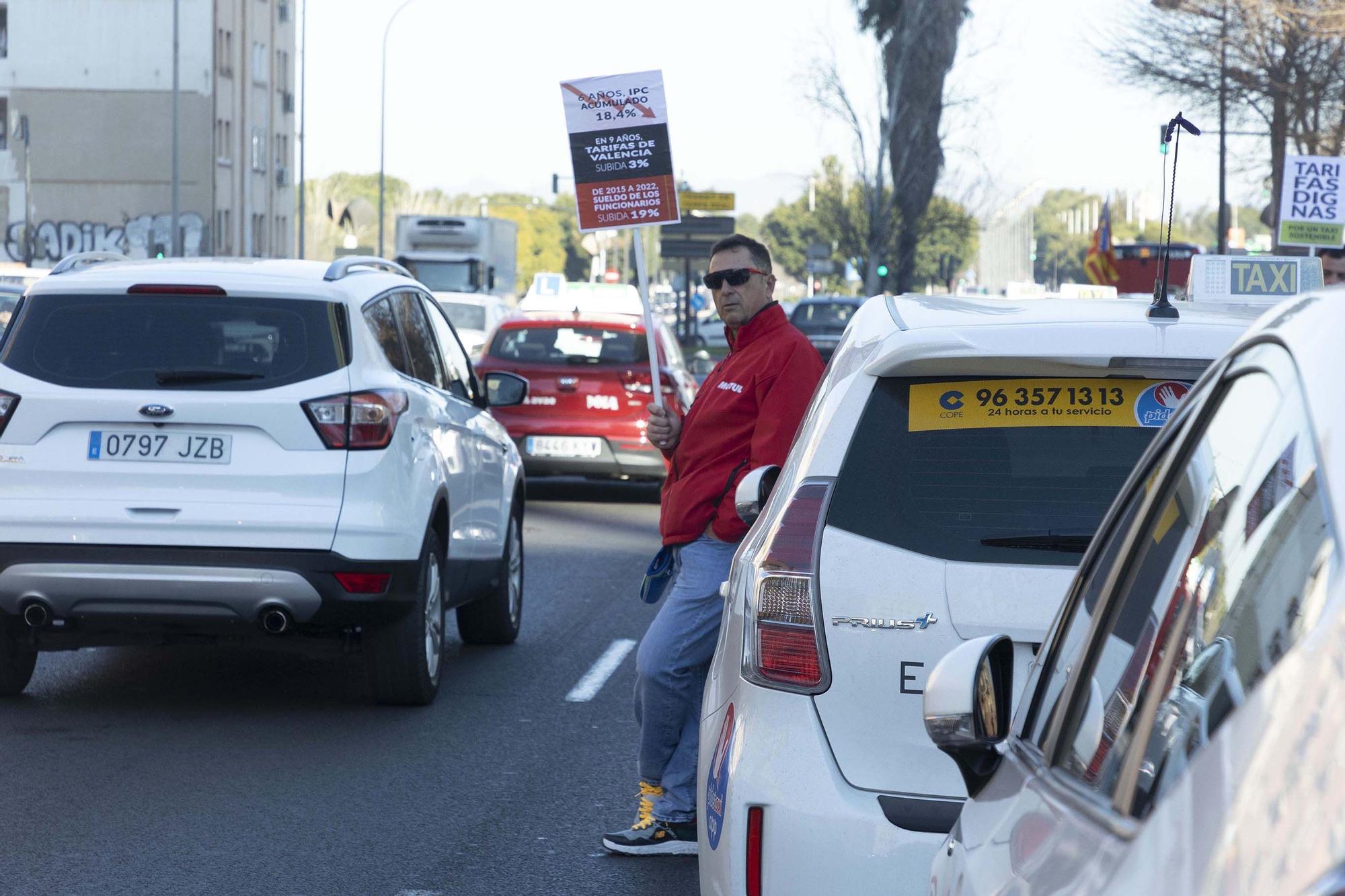 Concentración de taxistas