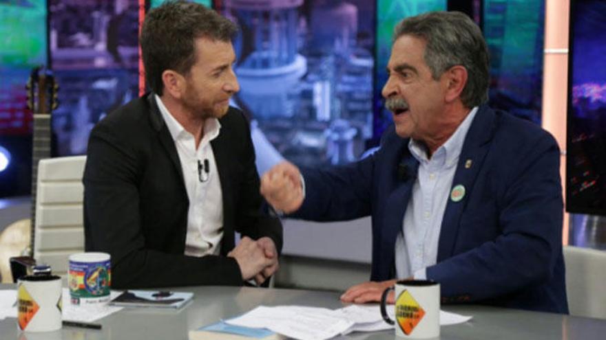 Miguel Ángel Revilla, con Pablo Motos