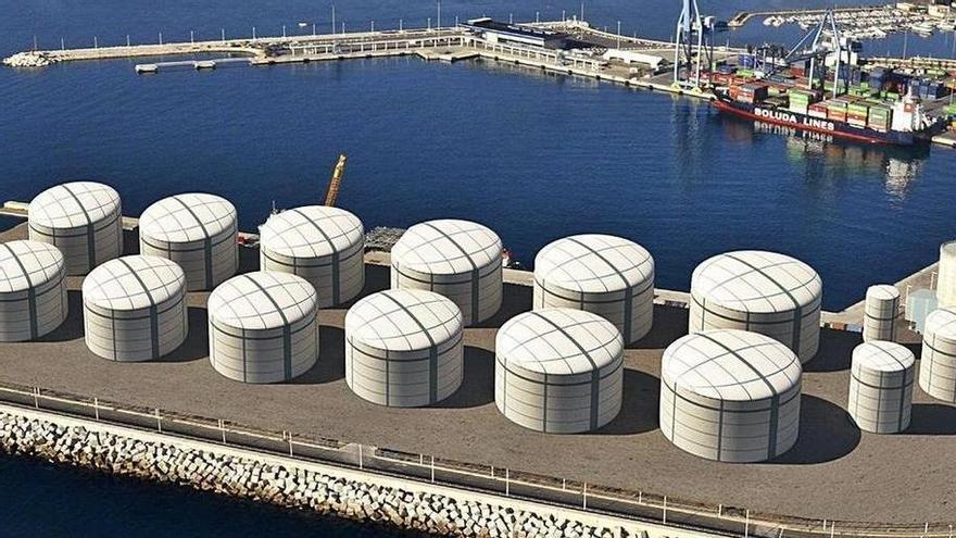 El TSJ da la razón a la promotora de los macrodepósitos en el puerto de Alicante