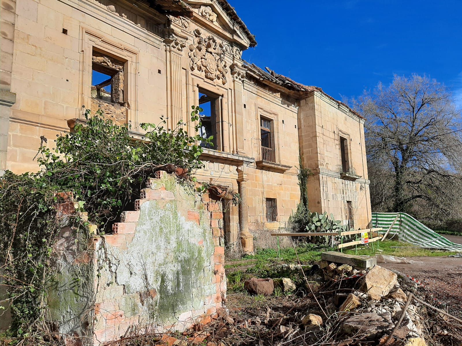 El palacio de Celles, por fin en obras