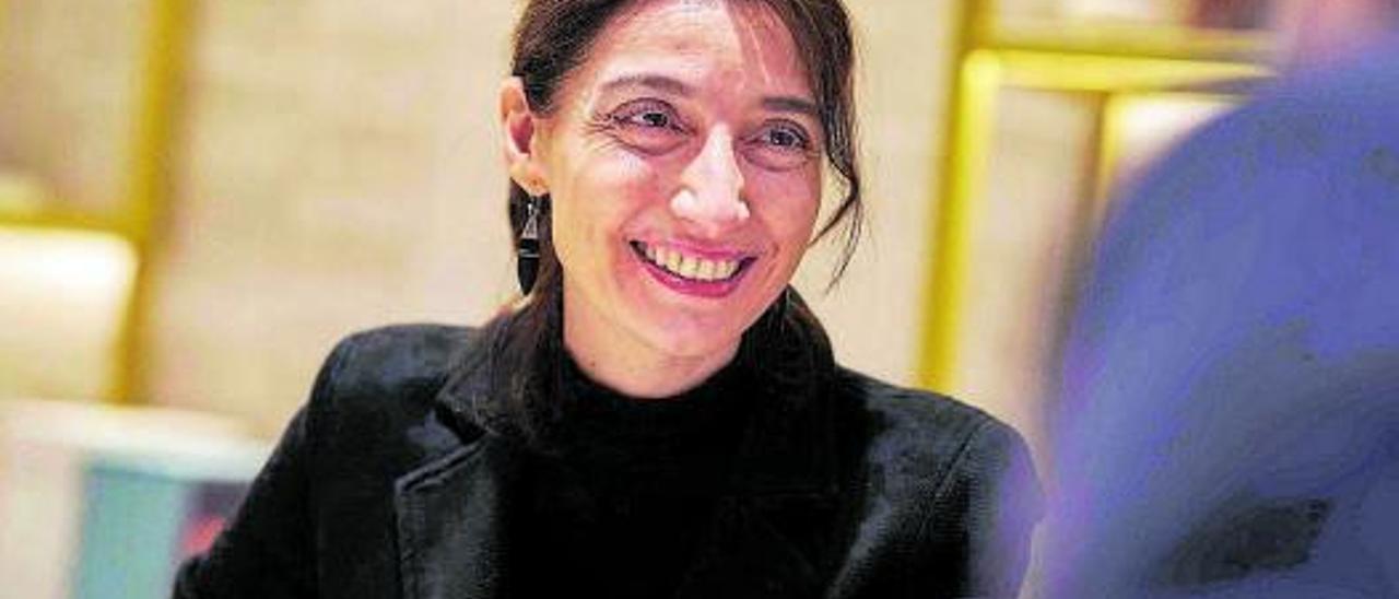 La ministra de Justicia, Pilar Llop, durante la entrevista.