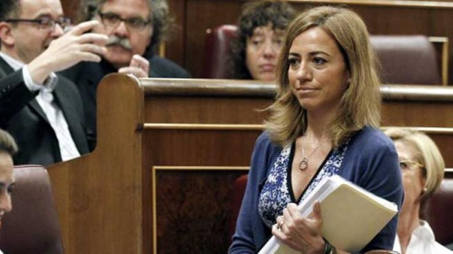 Carme Chacón valora como &quot;muy positivo&quot; el posible liderazgo de Madina