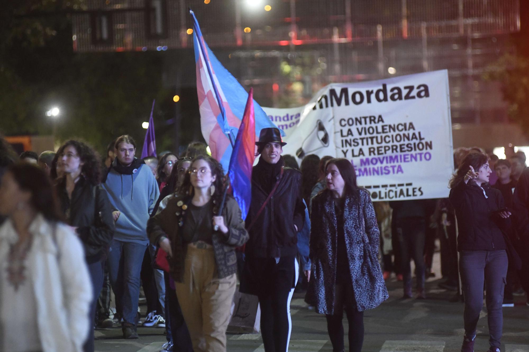 Las imágenes de la manifestación contra la violencia machista en Murcia